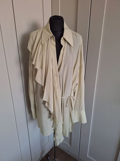 Shirt with front frill from Mango