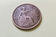 1929 George V UK Half Penny