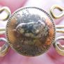Vintage Twisted brass and Copper Foreign Coin Pin Image 6