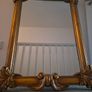 Large Heavy Ornate Gold Mirror Image 2
