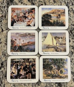 Jason Products Coasters Rectangular Renoir Set of 6