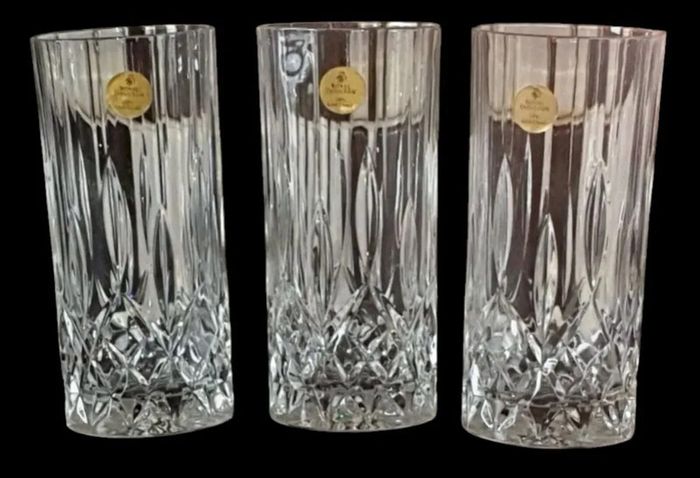 Royal Doulton 24% Lead Crystal Tumblers Trilogy