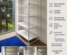 Ikea Jonaxel Shelf Unit.white