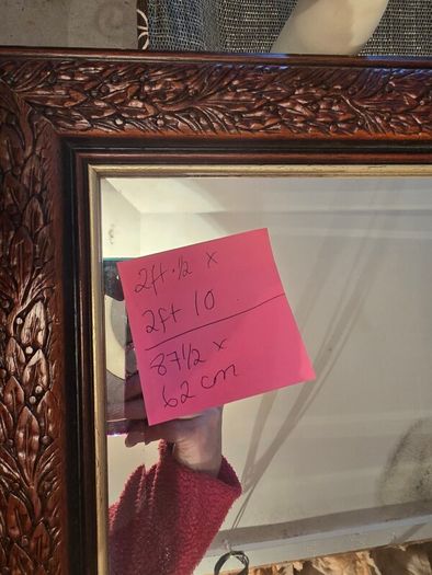 old furniture side table and mirror