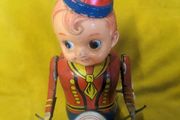 VINTAGE Wind Up Drummer Boy Toy