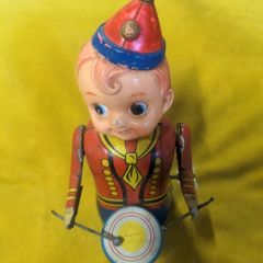 VINTAGE Wind Up Drummer Boy Toy