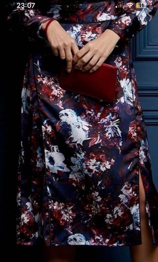 Paul Costelloe Satin Midi Dress - Size 12 - excellent condition