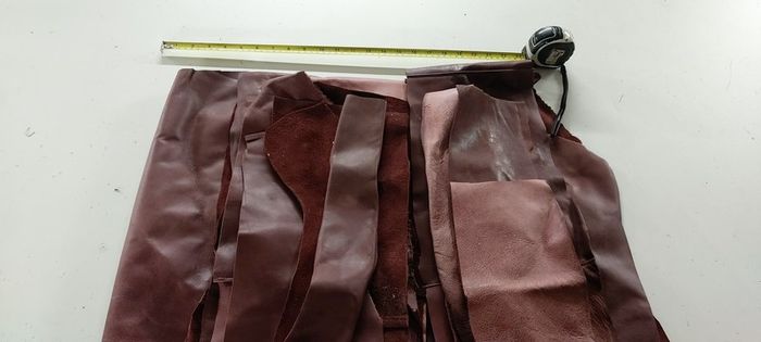 upcycled leather scraps