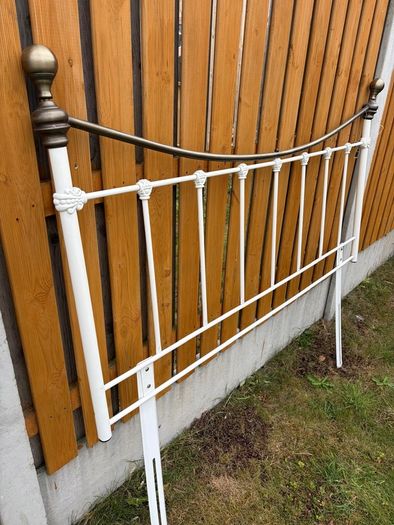 Vintage style wrought iron headboard