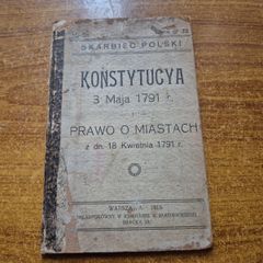 Uniqie Item. Antique 1916, Polish Constitution 1791