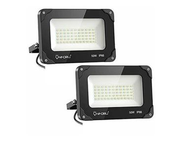 Onforu 2 Pack 50W LED Work / Flood Light Outdoor 5000lm LED Work Light IP66 Waterprof
