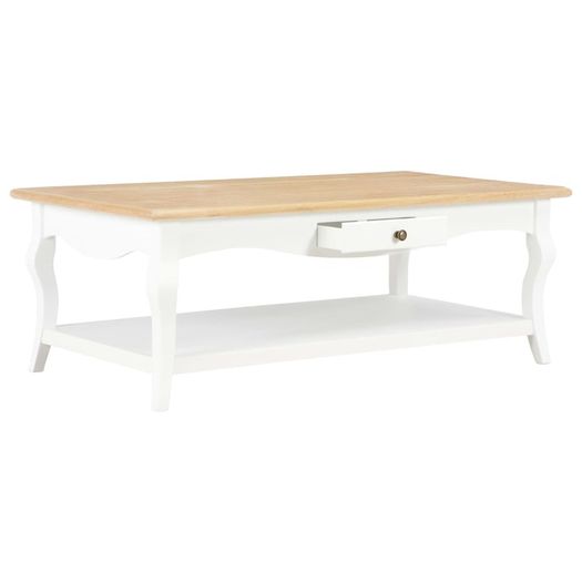 Coffee Table White 110x60x40 cm MDF
