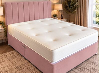 single bed and mattress