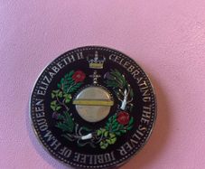 Queen Elizabeth II Silver Jubilee Coin