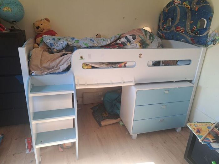 Midi sleeper light blue bed