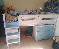 Midi sleeper light blue bed
