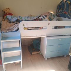 Midi sleeper light blue bed