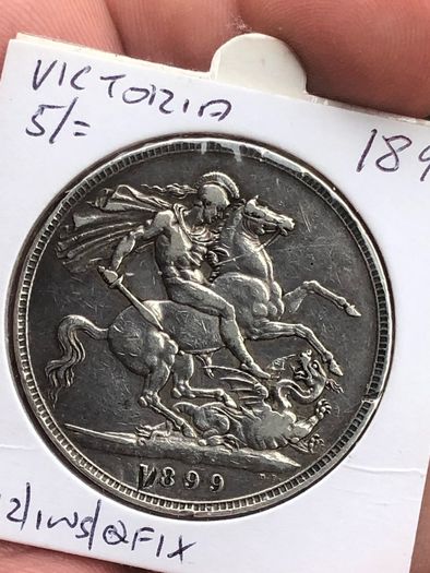 8 x Silver Victoria Crowns rare dates