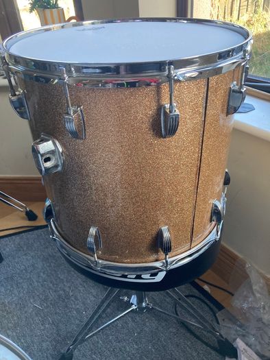 Vintage Ludwig 1970s Champagne Sparkle Toms