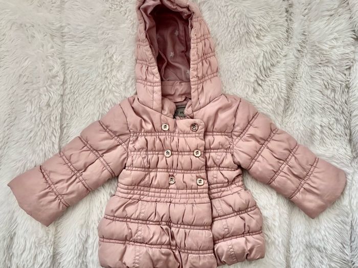 NEXT powder pink girls coat 6-9 mths