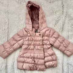 NEXT powder pink girls coat 6-9 mths