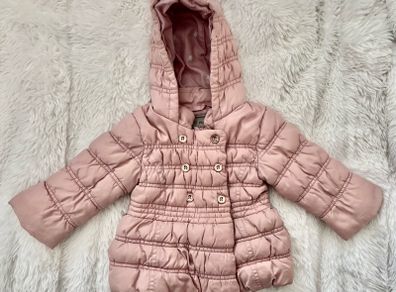 NEXT powder pink girls coat 6-9 mths