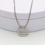 Vintage 925 Sterling Silver Dainty Heart Necklace Image 7
