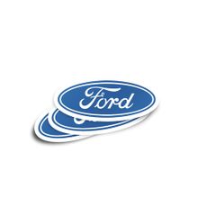 Ford Emblem Glossy Stickers 2-Pack