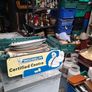 Beautiful Large Heavy Cast Iron Michelin Certified Centre Advertising Sign Stamped into the back 1949 Manchester Postage Available Image 8