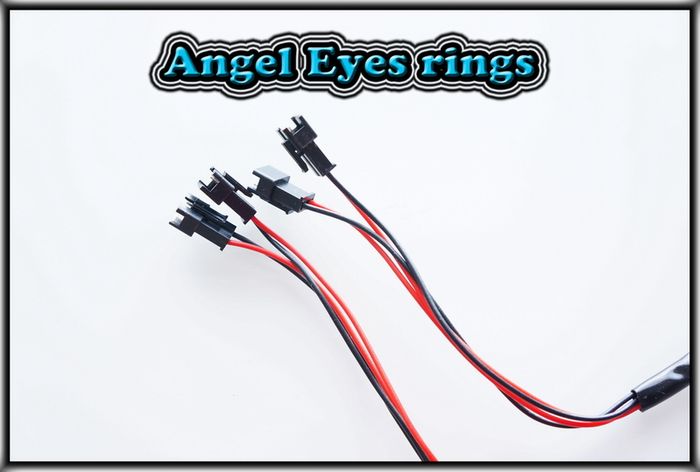 SMD LED CCFL Angel Eyes FADE ON OFF Remote Relay Wiring Harness Fuse Halo Rings