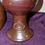 Vintage Australian Bendigo Pottery wine goblets and carafe Image 3