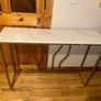 Marble look console table Image 5
