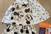 Girls dresses Halloween pyjamas and clips