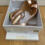 Metallic Rose Gold Heels Size 4 Image 2
