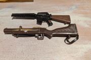 vintage Action Man Luger &amp; m79 grenade launcher
