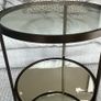 Aged Bronze Glass Side Table Image 2