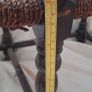 Cottagecore / farmhouse style vintage rush double stool bench Image 4