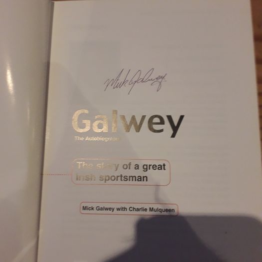 Mick Galwey signed Autobiography
