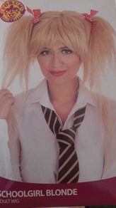 Schoolgirl Blonde Wig