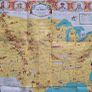 1950s Rare Map Of The Old West Danny Arnold Image 4