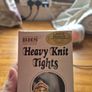 Vintage 1960s BHS Heavy Knit Tights Size: Large Chocolate colour with Gusset Image 7