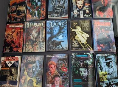 Massive DC Vertigo Graphic Novel/Comics - 8x Hellblazer, Preacher, Sandman
