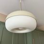 Modern cream and frosted glass pendant light/lamp Ikea Image 2