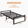 Single Bed Frame,Heavy Duty Metal Platform Bed Image 2
