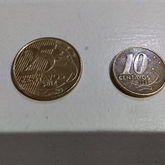 25 Centavos + 10 Centavos Coin, Brazil