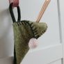 2026 felted wool mistletoe taper holder Image 4