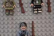 Lego compatible, military figures, American / Italian / German infantry. 15 figures plus rifles.