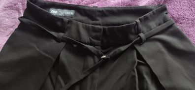 Zara wide leg trousers with belt