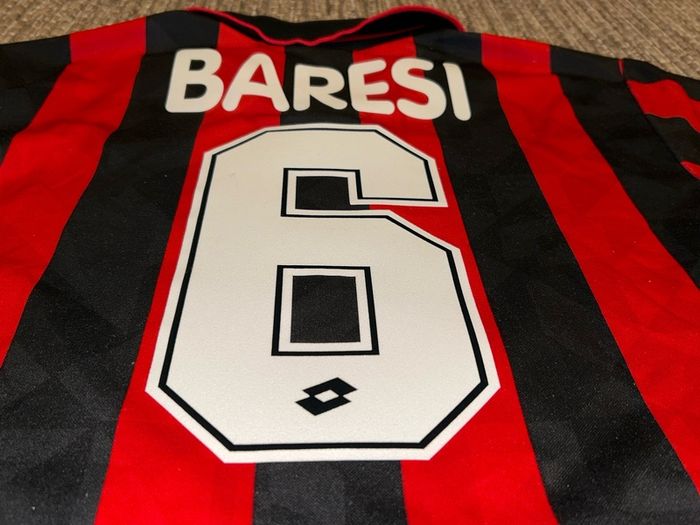 AC Milan Franco Baresi football jersey shirt 1994 1995