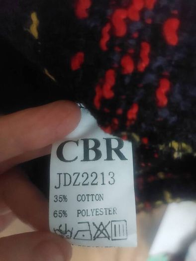 CBR navy tartan blazer (free post)